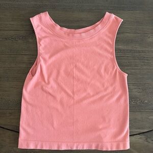 Pink Cropped Tank Top
